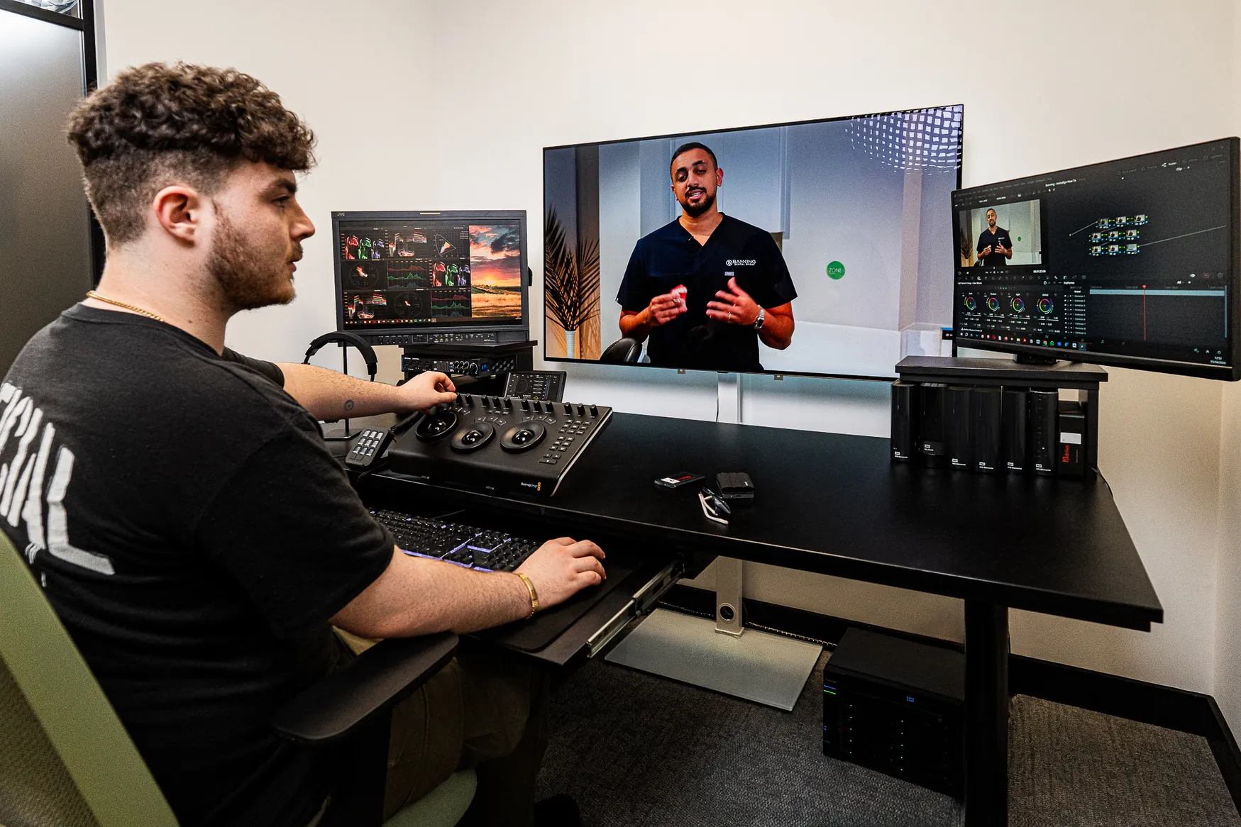 Video post-production editing suite